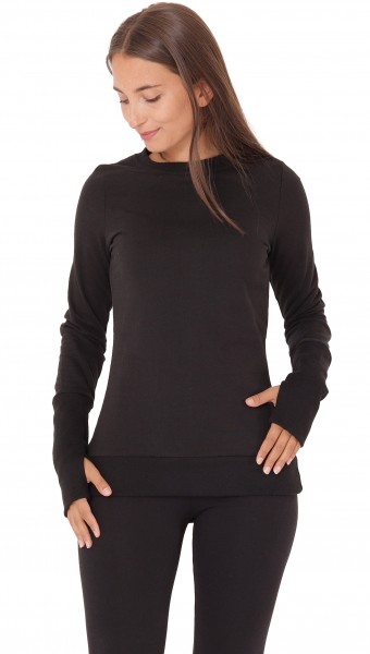 Pullover Basic Langarmshirt mit Stulpen dr33